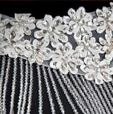 Crystal Rhinestone Bridal Wedding Cape Jewel Wrap Bolero