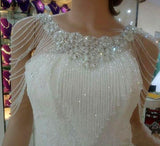 Crystal Rhinestone Bridal Wedding Cape Jewel Wrap Bolero