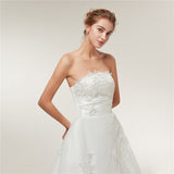 Cheap Vintage Lace Long Train Wedding Dresses 2019 Bridal Gowns Vestidos Plus Size Bridal Dress