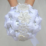 Artificial Wedding Bouquets Hand Made Flower Rhinestone Bridesmaid Crystal Bridal Wedding Bouquet