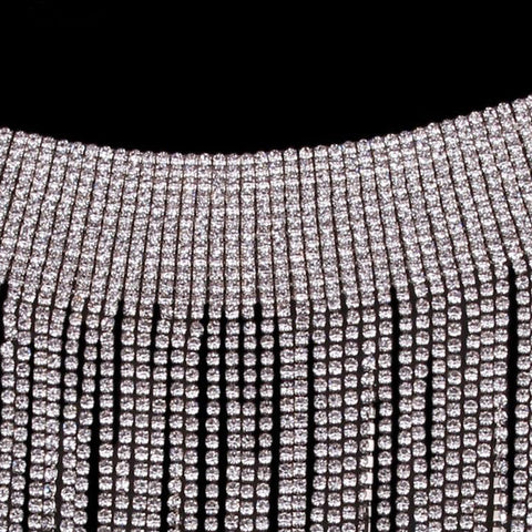 StoneFans Bohemian Statement Big Necklace Chocker Rhinestone Jewelry Fashion Brand Chokers Necklaces for women Christmas Gifts