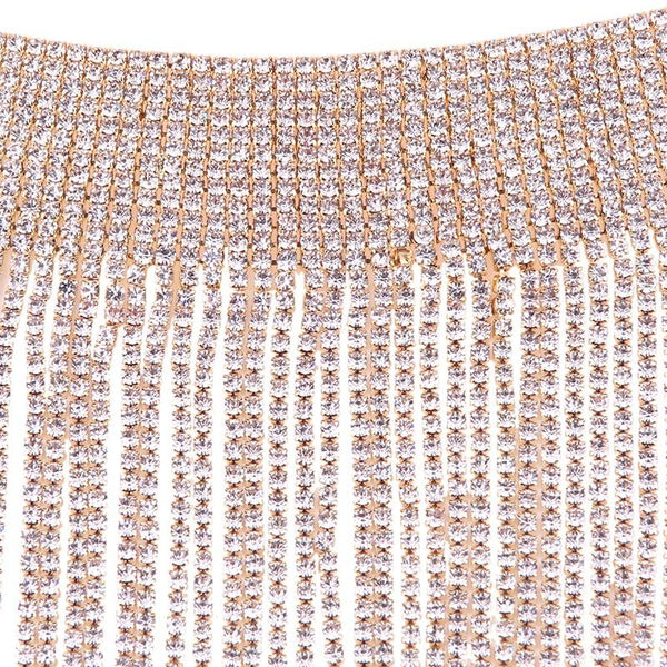 StoneFans Bohemian Statement Big Necklace Chocker Rhinestone Jewelry Fashion Brand Chokers Necklaces for women Christmas Gifts